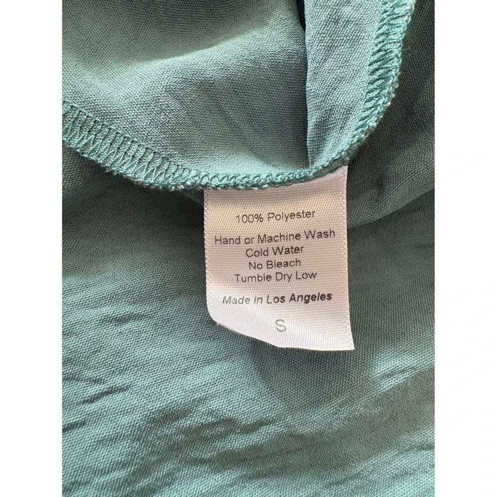 Lucy in the Sky Teal Wrap Tie Waist Dress - Picture 7 of 9